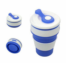 Load image into Gallery viewer, Coffee Mugs Travel Collapsible Silicone Portable tazas for Outdoors Camping Hiking Picnic Folding Office Water Cups BPA Free